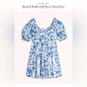Abercrombie blue floral dress